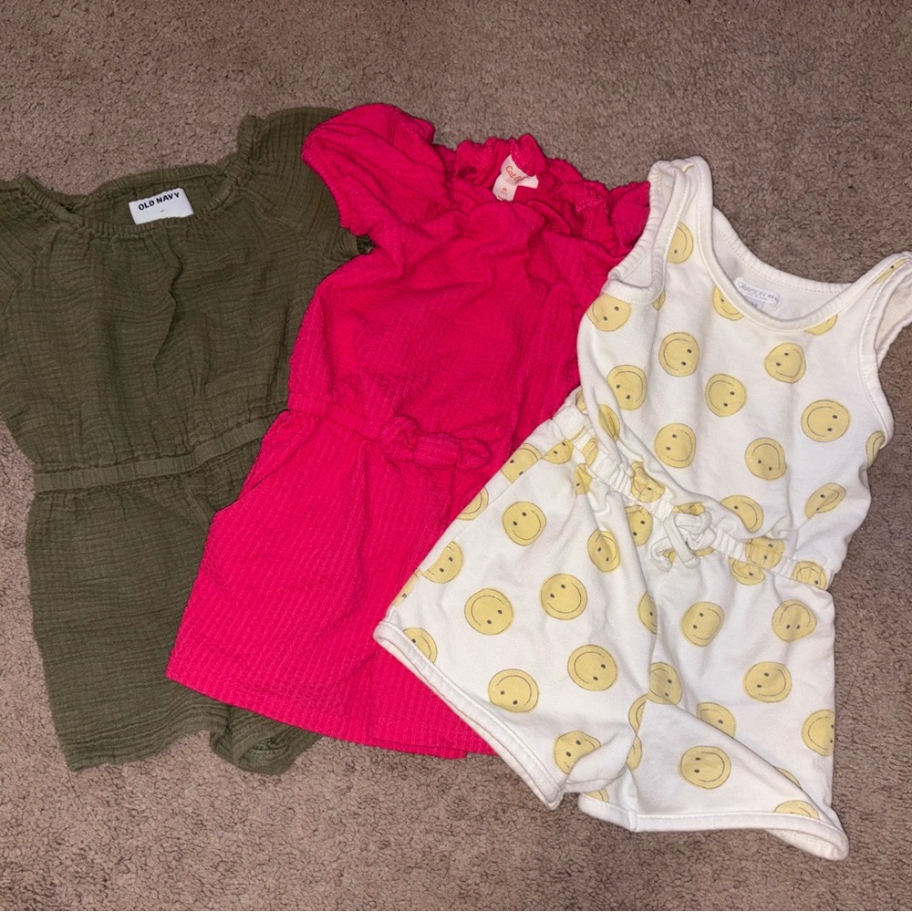 Toddler Girl Romper Bundle Size 4
